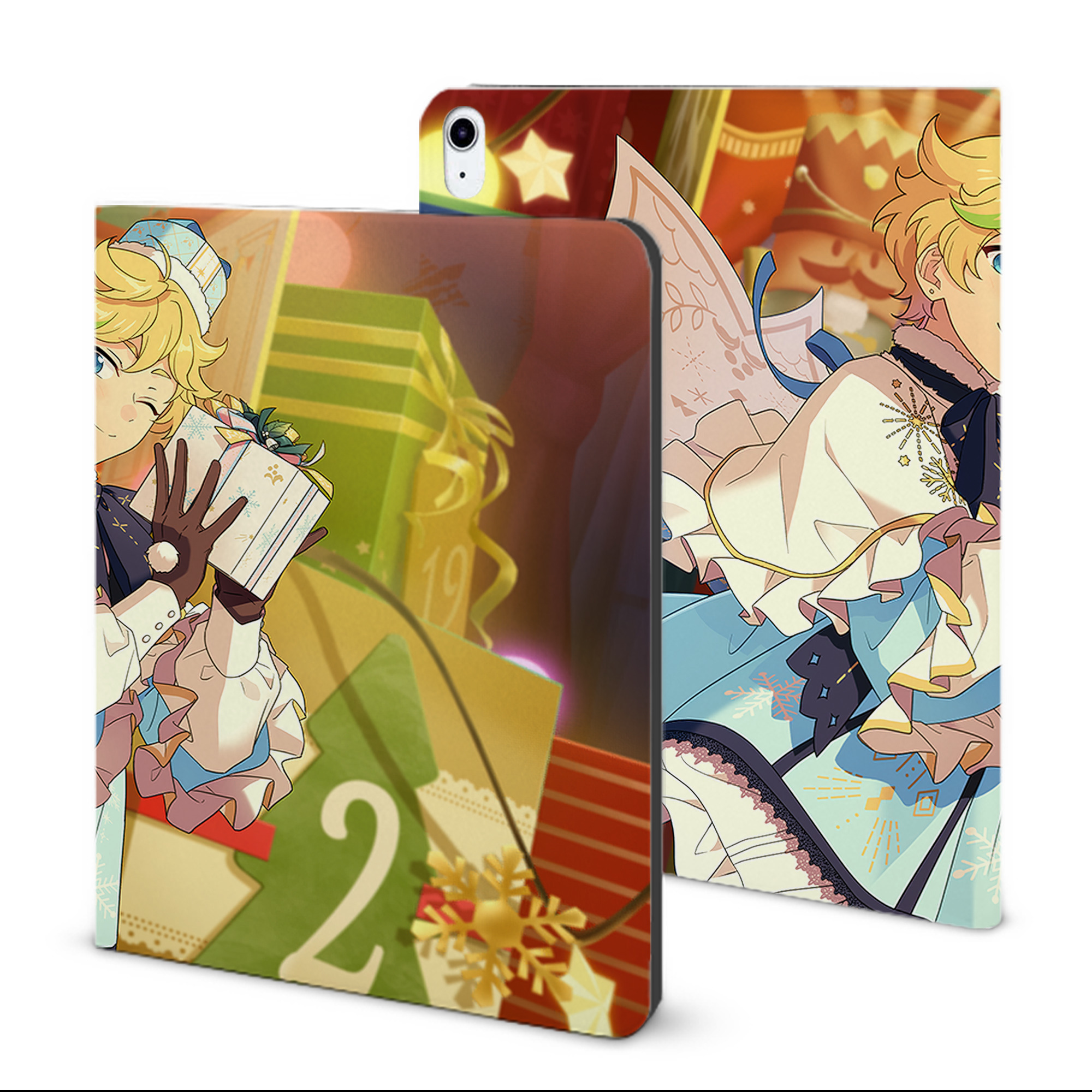 （画像用） あんさんぶるスターズ! Ensemble Stars IPad ケース ブック型 PUレザー TPU 耐衝撃 軽量 薄型 ペン収納なし 全面保護 IPad 各モデル対応